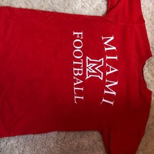 Miami football tshirt